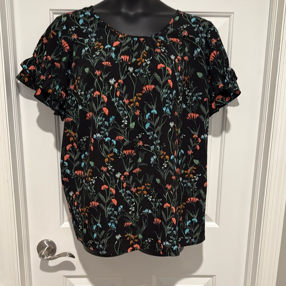 Lane Bryant Floral Black Women's Top